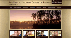 Desktop Screenshot of dentalspecialtycenterofsunrise.com